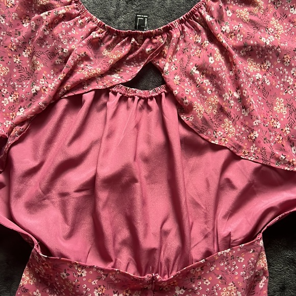 Forever 21 floral open back dress pink - Picture 6 of 6